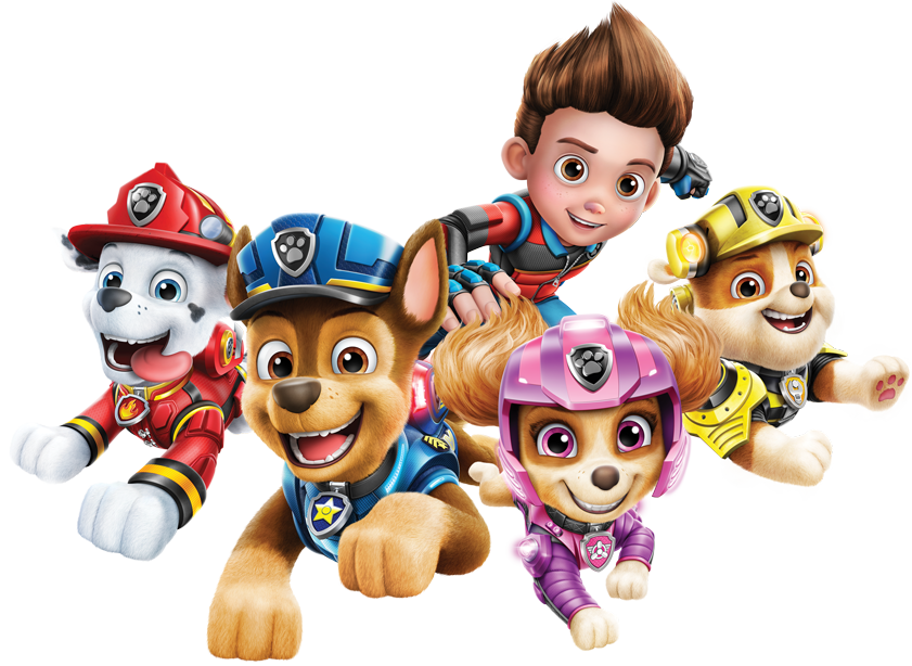 Image of a group of Paw Patrol characters.